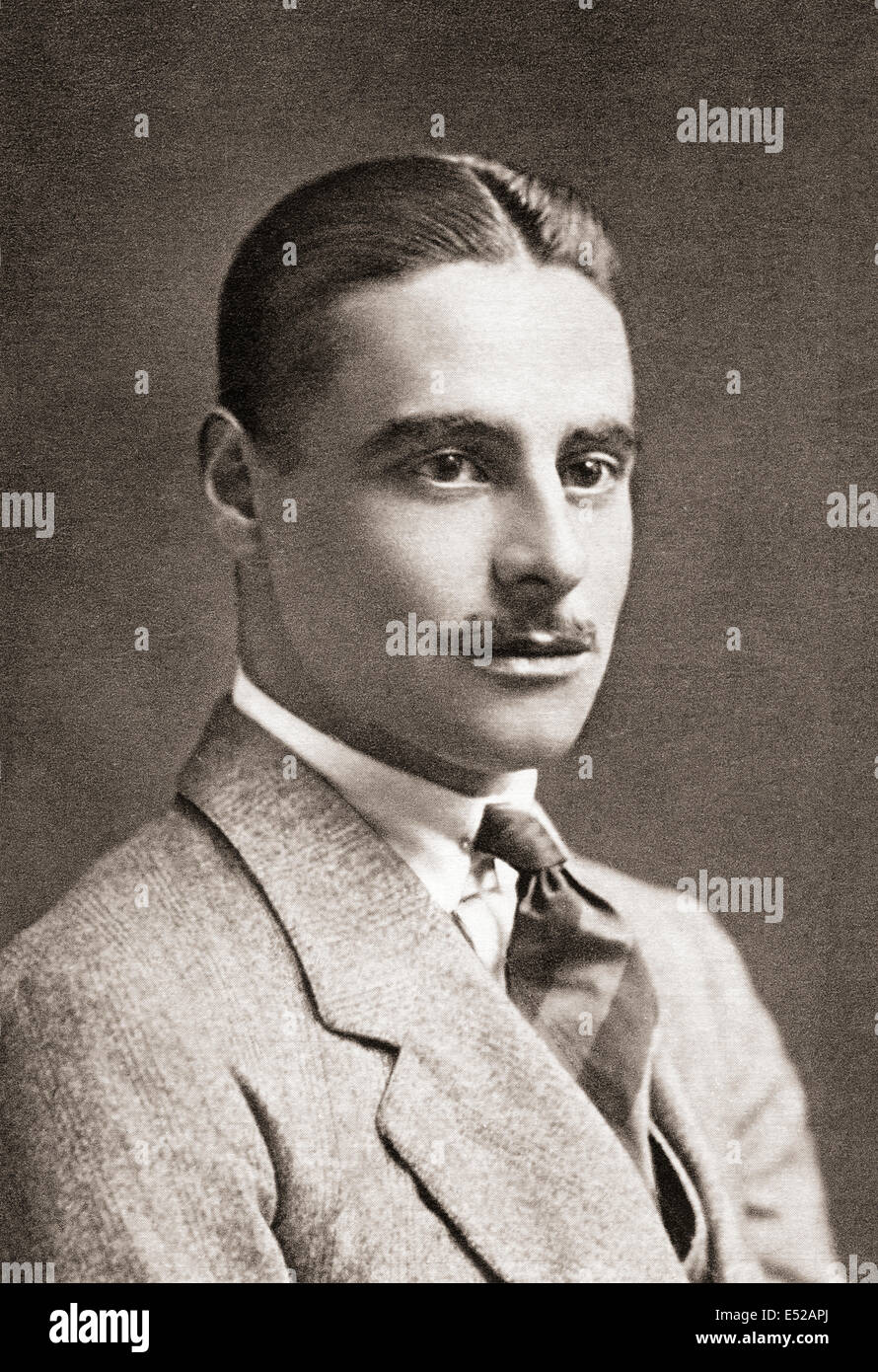 The Honourable Colwyn Erasmus Arnold Philips, 1888-1915. Captain in the Royal Horse Guards and poet of World War I. Stock Photo
