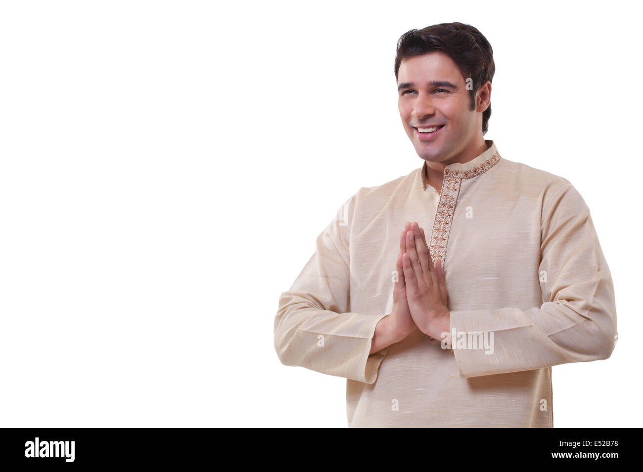 Bengali man greeting Stock Photo