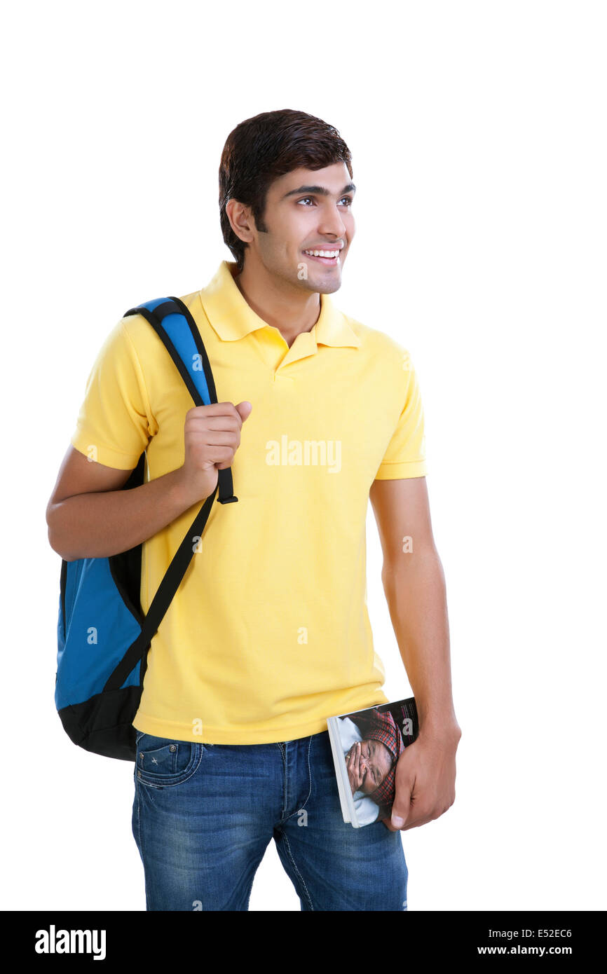 College student smiling Stock Photo