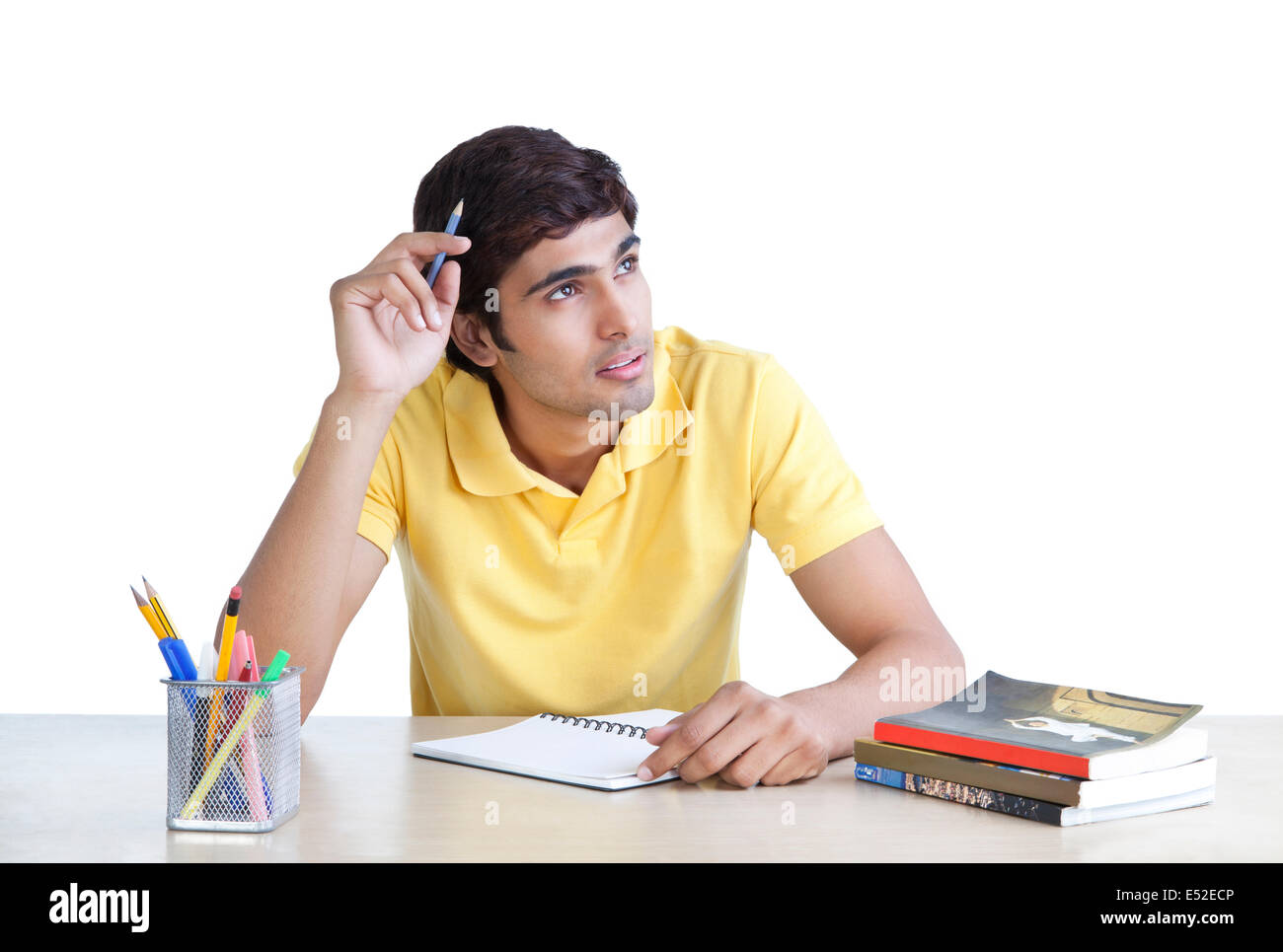 Young man head thinking hi-res stock photography and images - Alamy