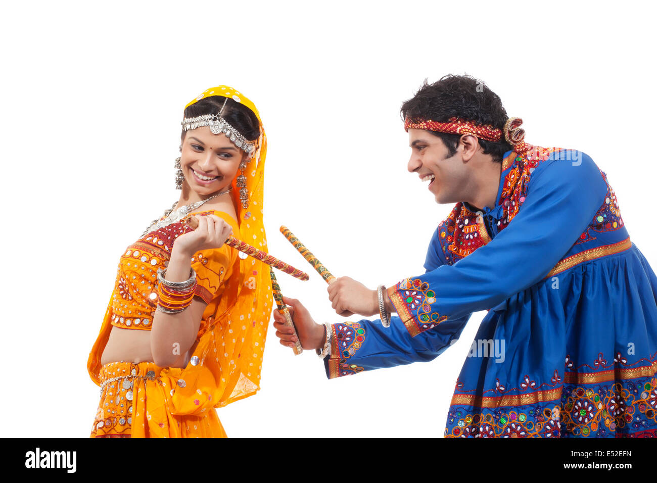 Indian couple in traditional clothing hi-res stock photography and ...