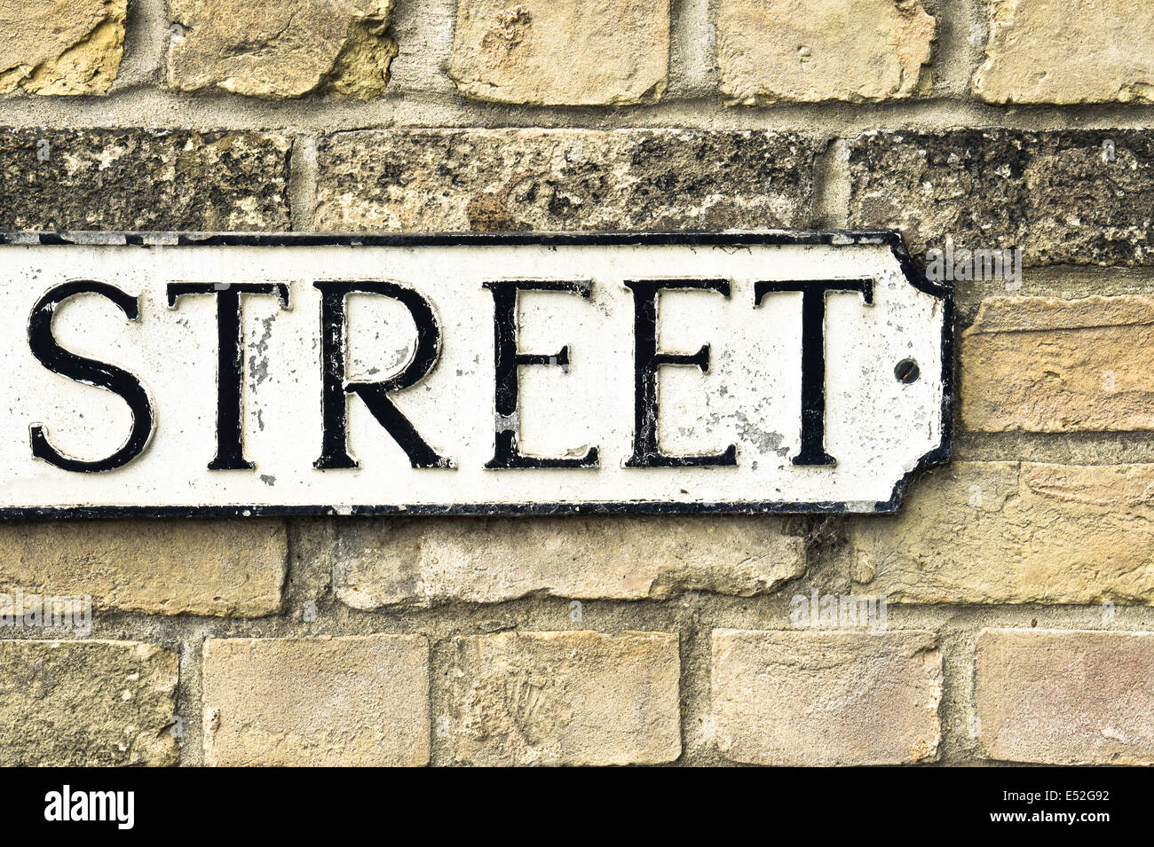 Close up of part of a street sign Stock Photo - Alamy