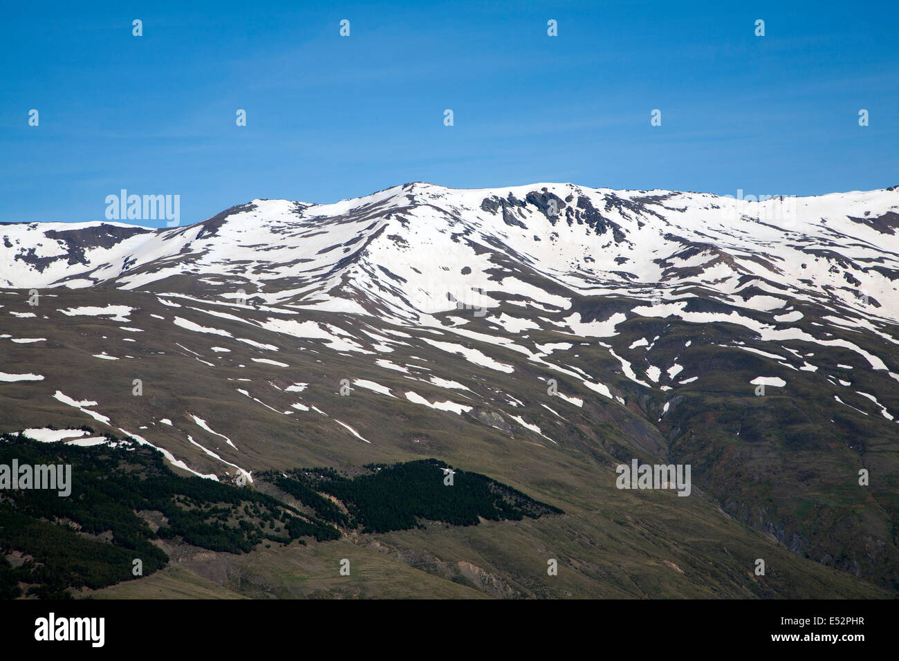 Landscape of Sierra Nevada Mountains in the High Alpujarras, near