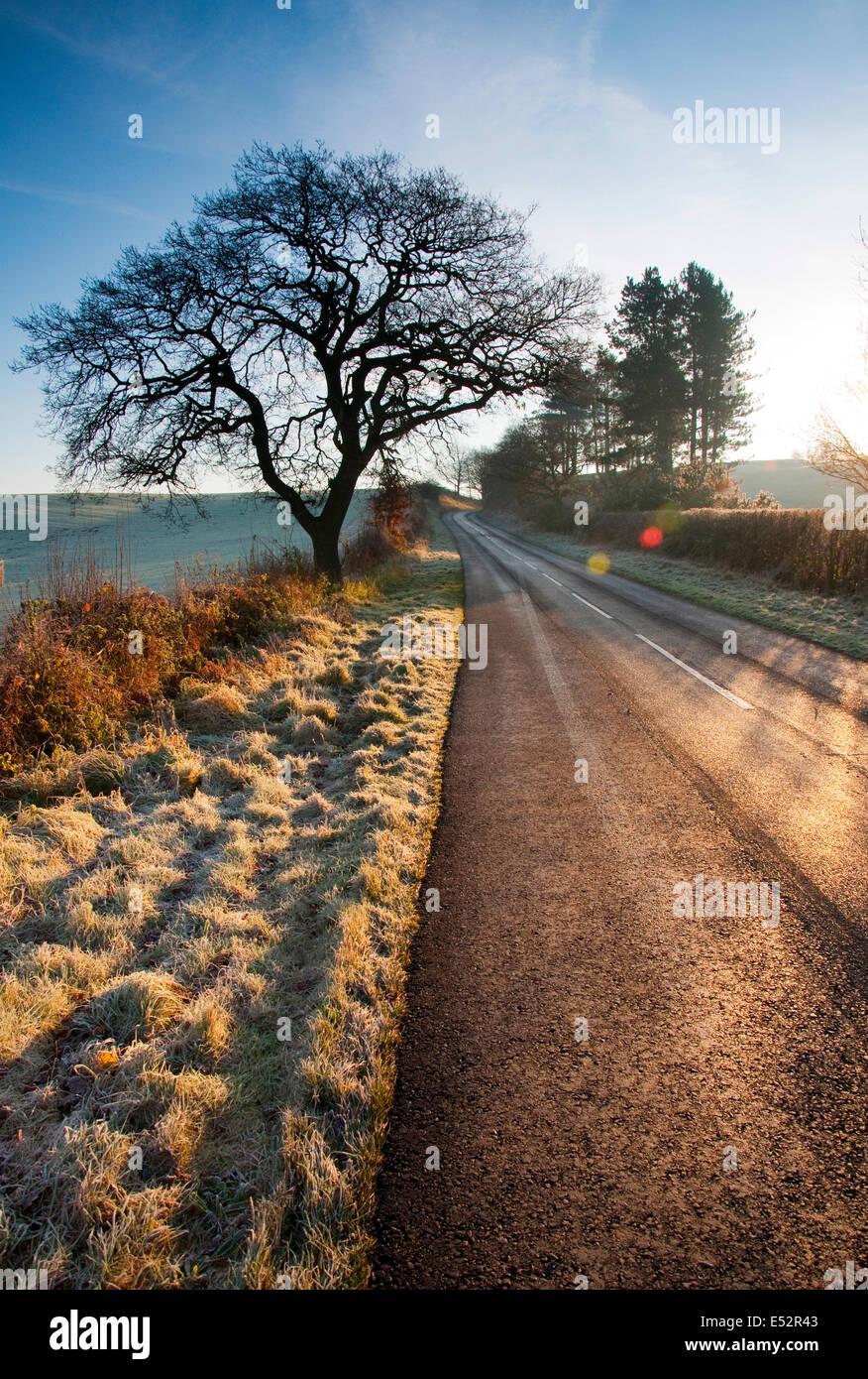Winter in Blidworth, Nottinghamshire England UK Stock Photo Alamy