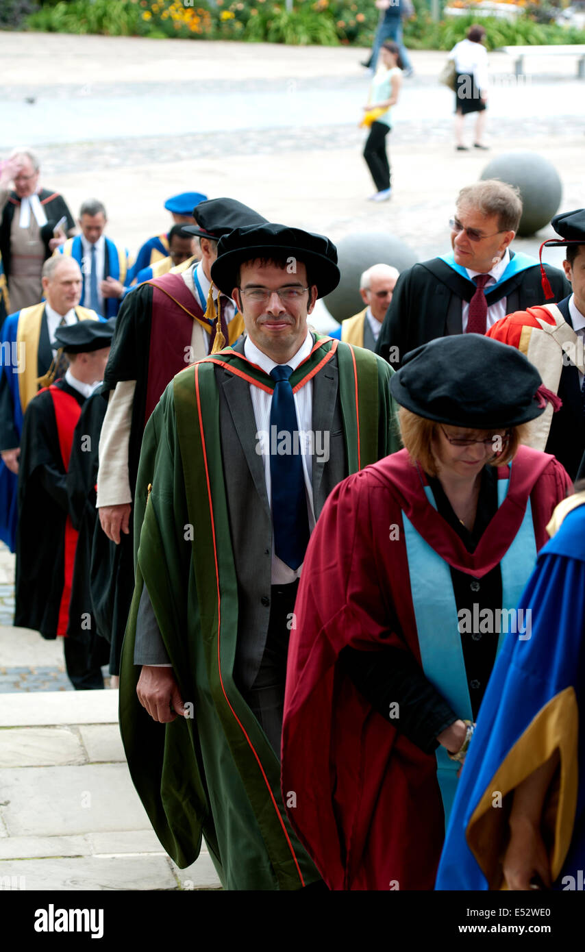 Procession of academics, Coventry University Graduation Day at Coventry
