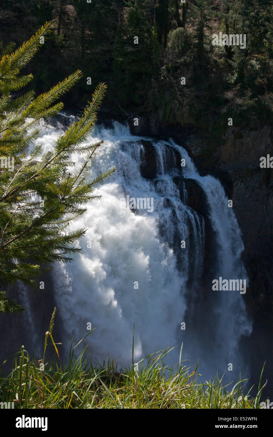 Springtime Westfall Waterfall during late springtime Stock Photo - Alamy