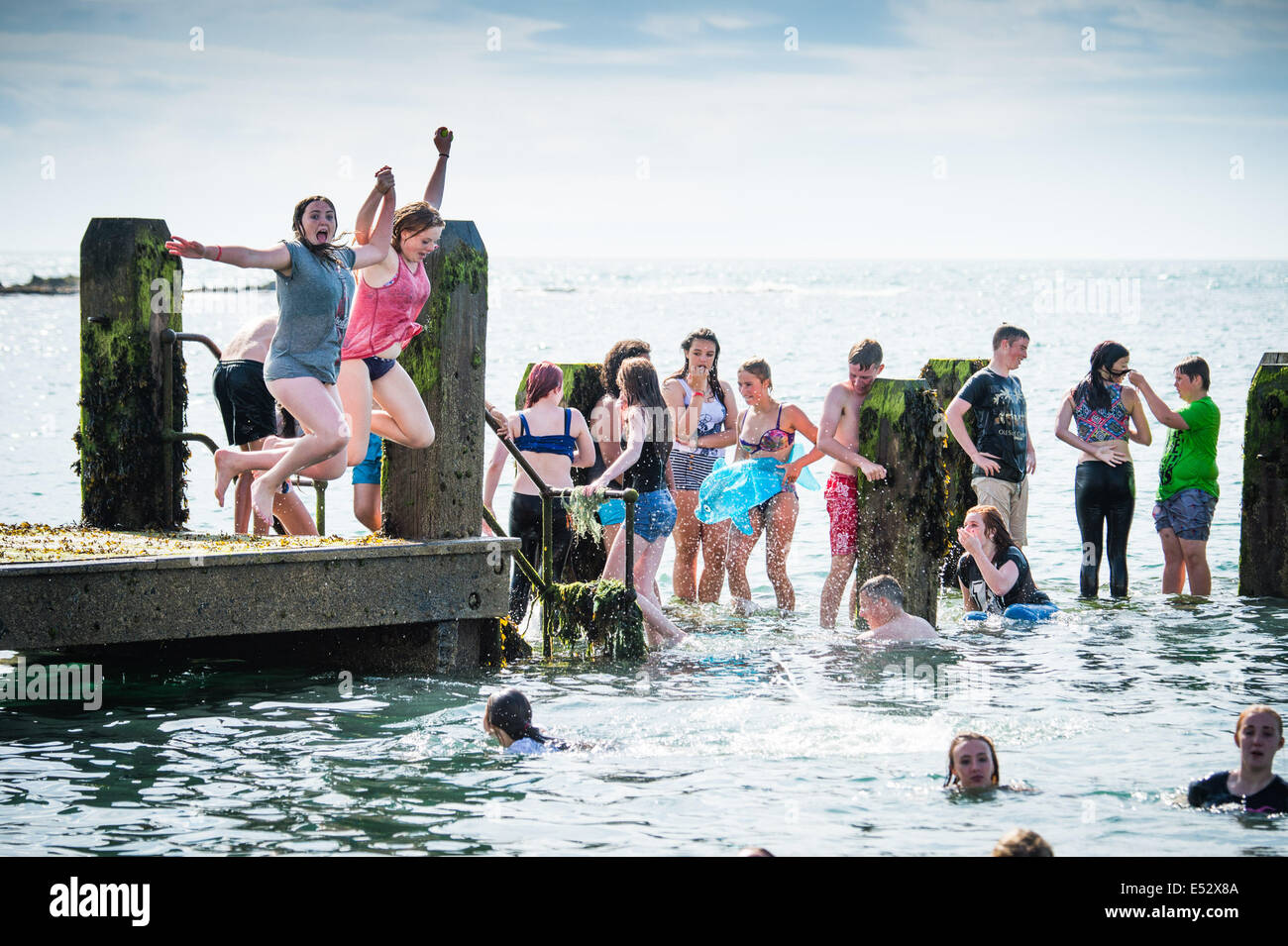 Aberystwyth, Wales, UK. 18th July, 2014. Weather On another searingly