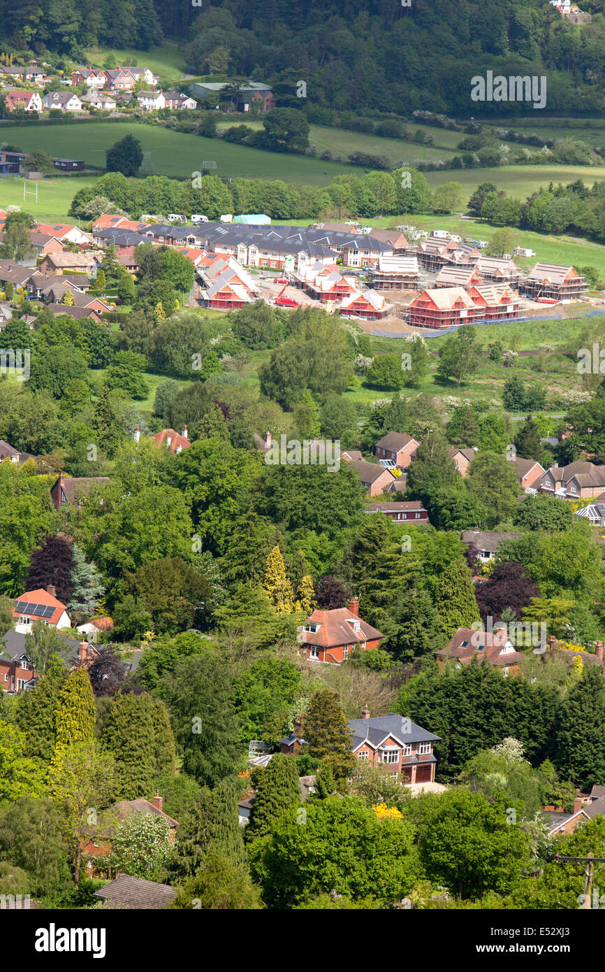 New housing development in Church Stretton, Shropshire, England, UK Stock Photo