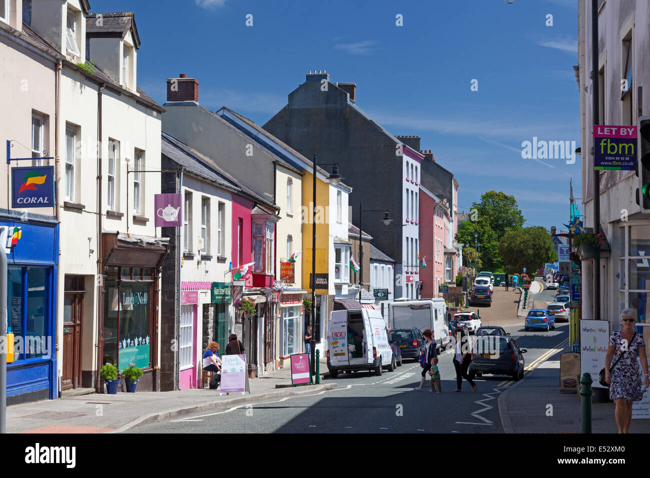 Main Street, Pembroke, Pembrokeshire Stock Photo - Alamy