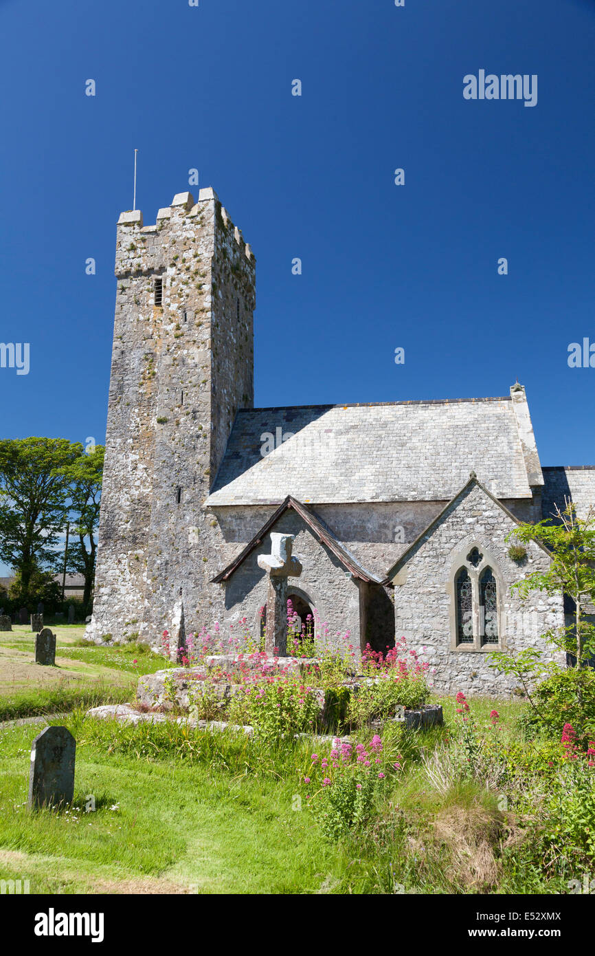 Church of St Michael and All Angels, Bosherston, Pembrokeshire Stock