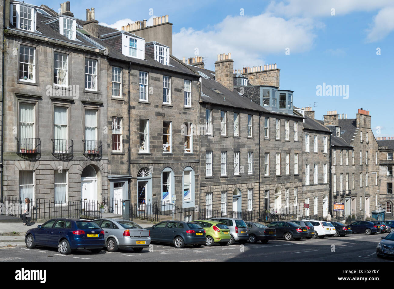 Edinburgh Dublin Street street scene Stock Photo Alamy