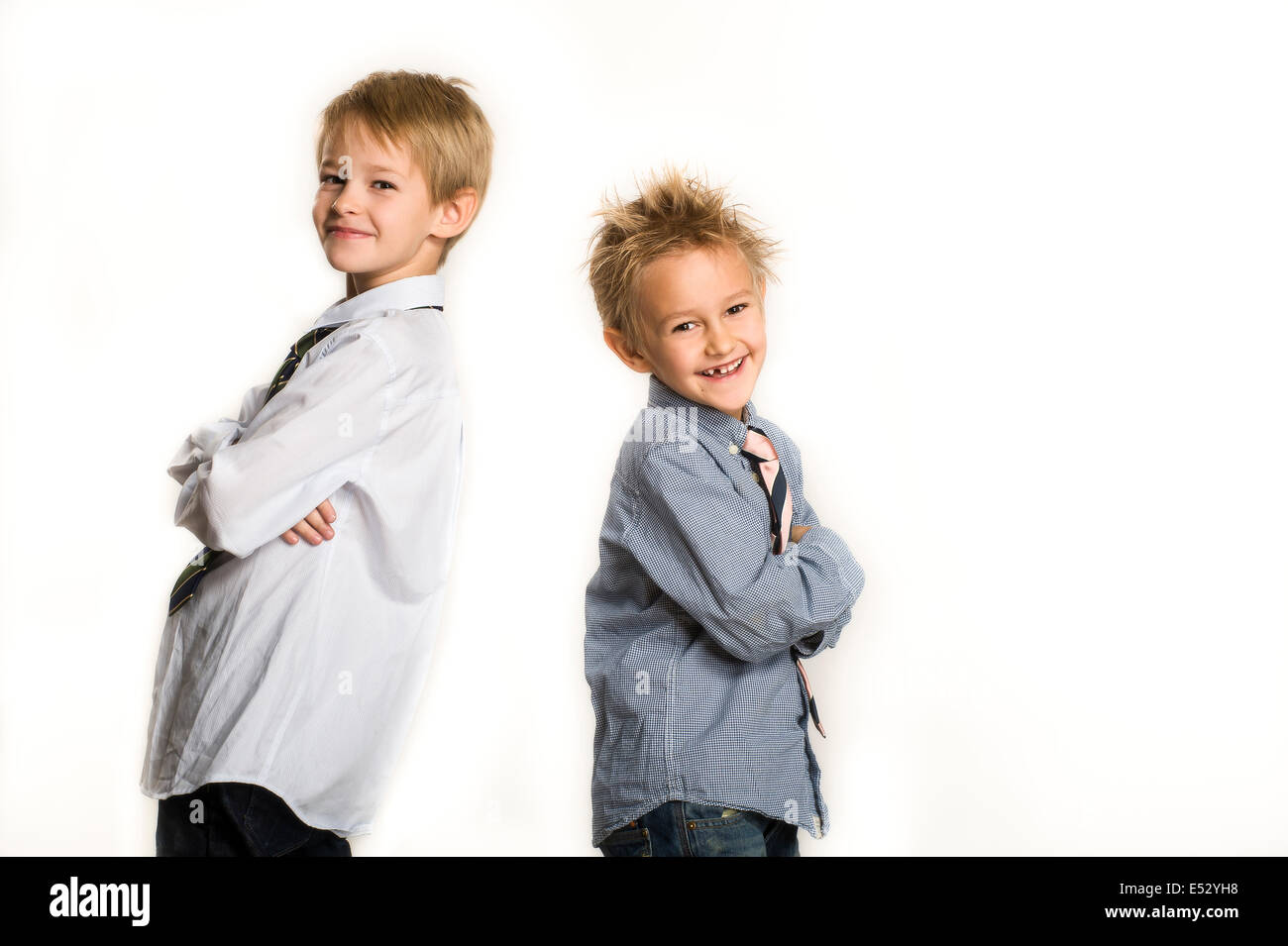 boys with the tie Stock Photo