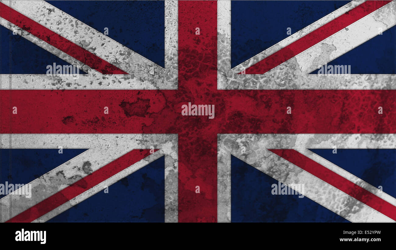 United kingdom flag old texture Stock Photo - Alamy