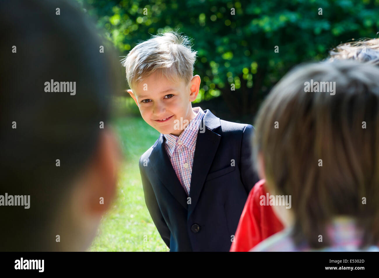 Kids in blazers hi-res stock photography and images - Alamy