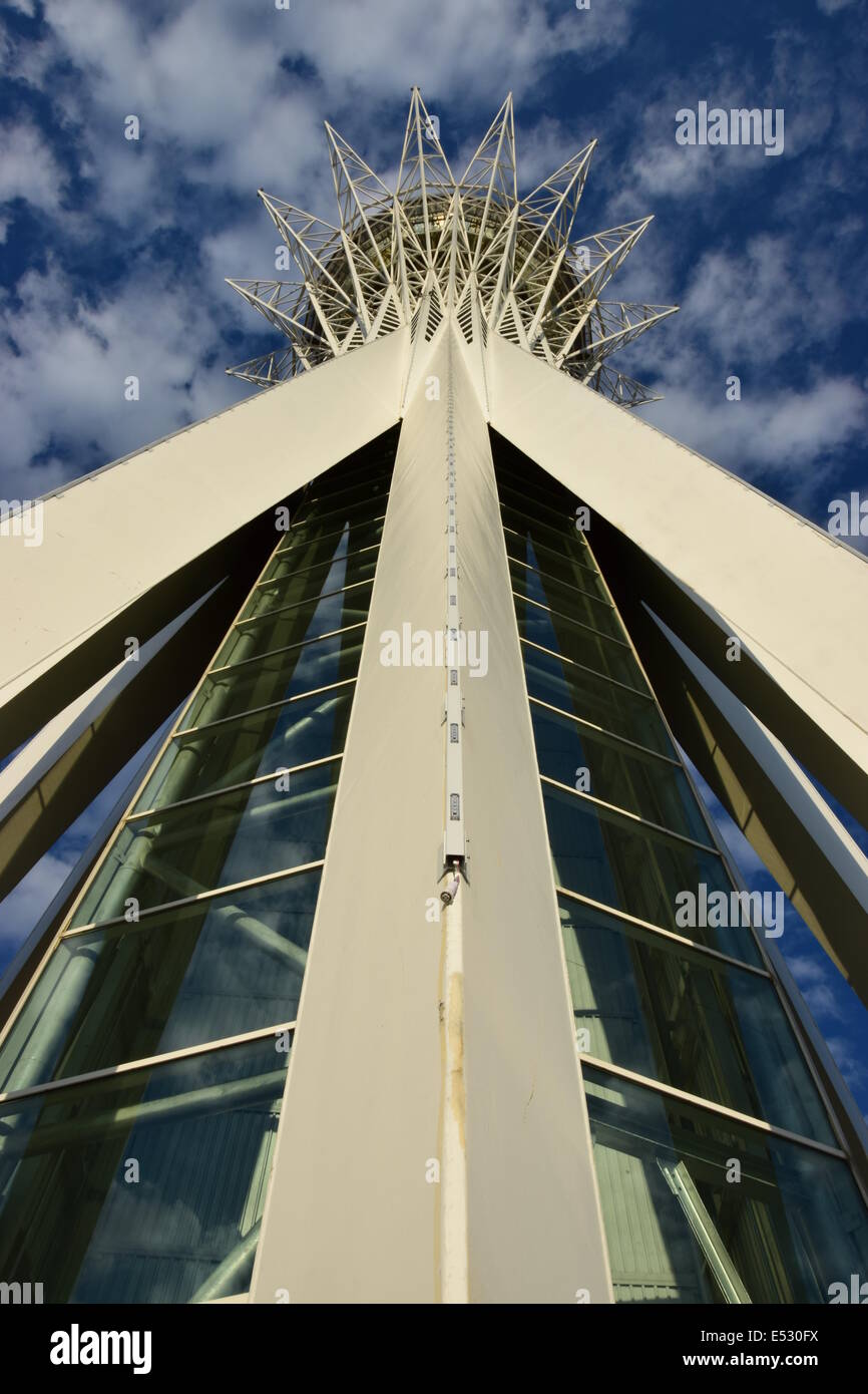 The Baiterek tower in Astana / Kazakhstan as seen from below Stock ...