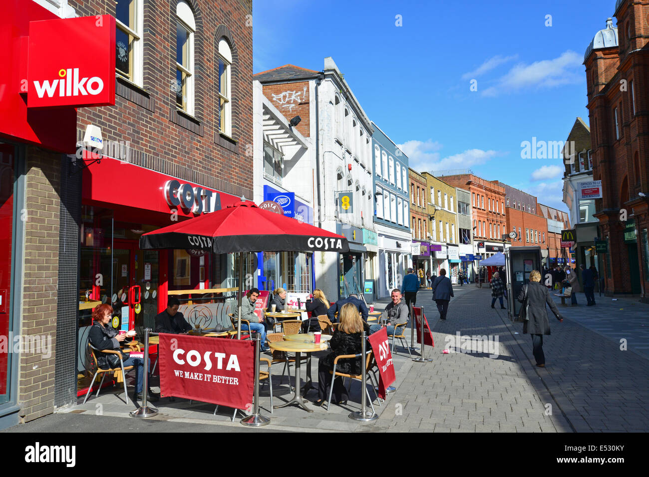 Costa Coffee shop, High Street, Maidenhead, Royal Borough of Windsor