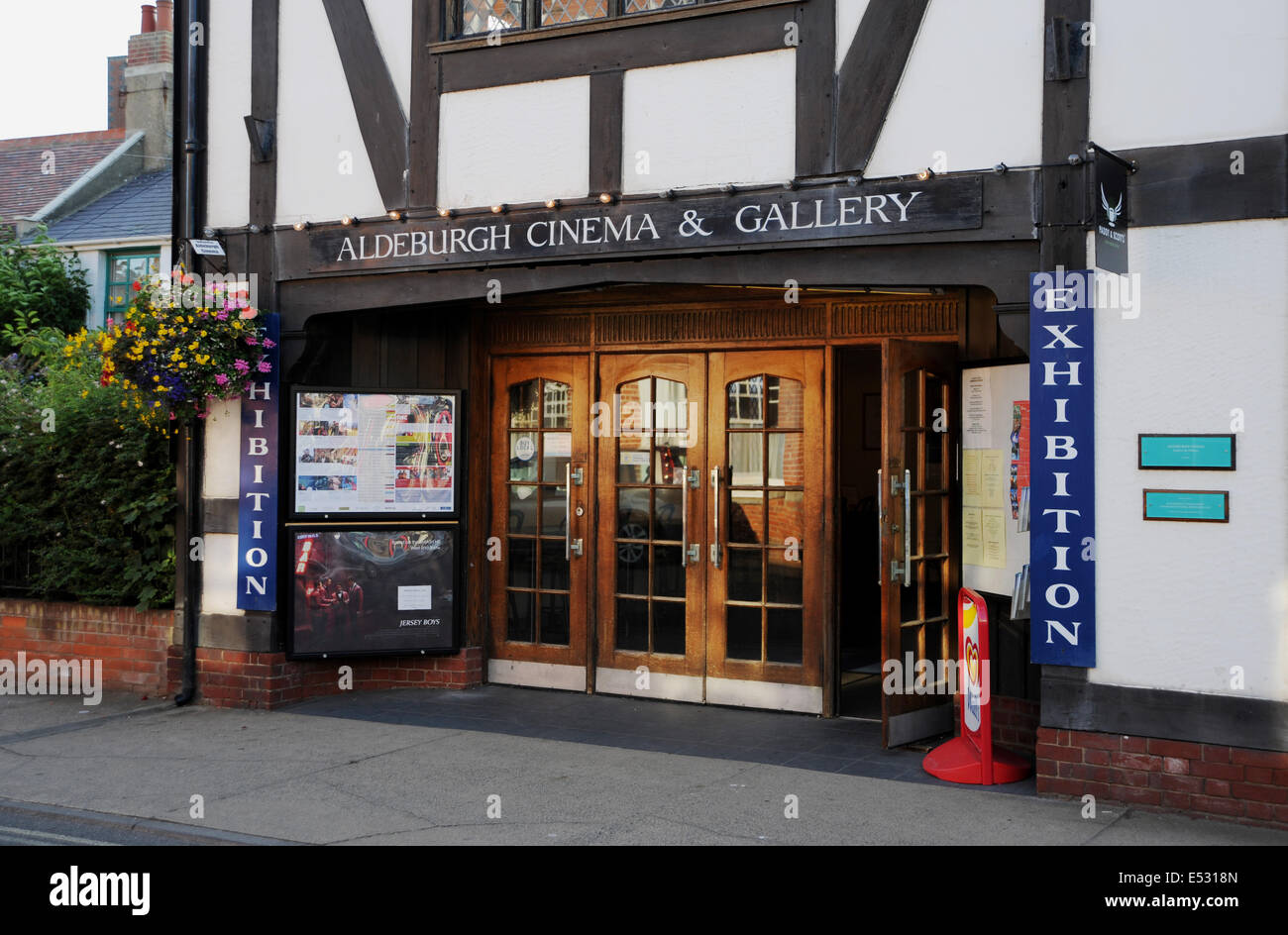 Views around the Suffolk  seaside town of Aldeburgh The Cinema and Art Gallery Stock Photo