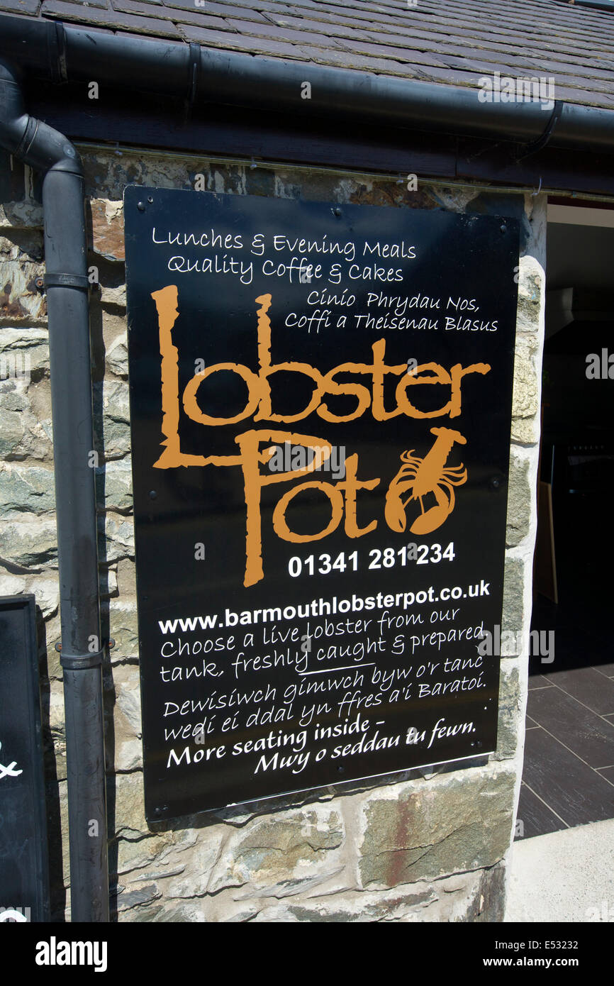 Lobster Pot Cafe Barmouth Gwynedd Wales UK Stock Photo