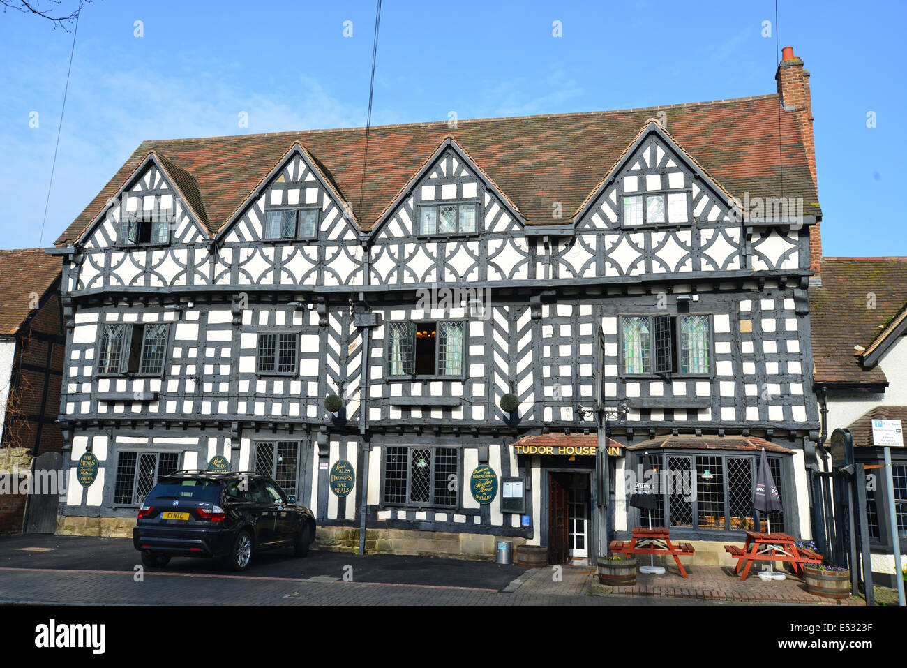 15th century Tudor House Inn, West Street, Warwick, Warwickshire