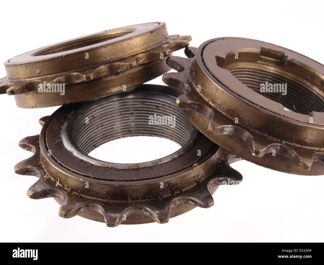 Close up of  gear wheels and cogs, Stock Photo