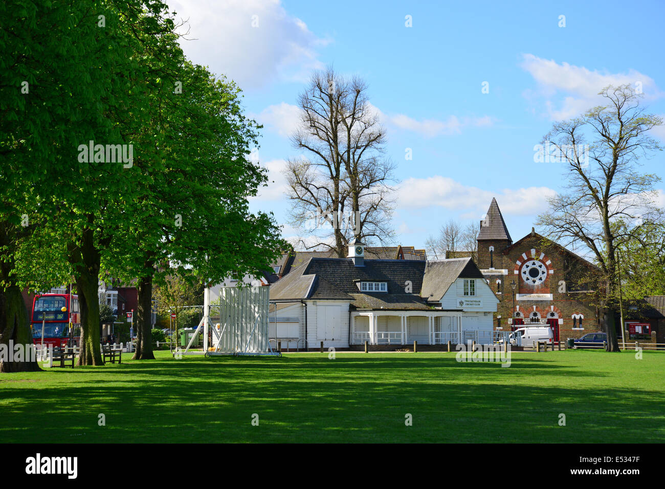 Twickenham Cricket Club, The Green, Twickenham, London Borough of Richmond upon Thames, Greater London, England, United Kingdom Stock Photo