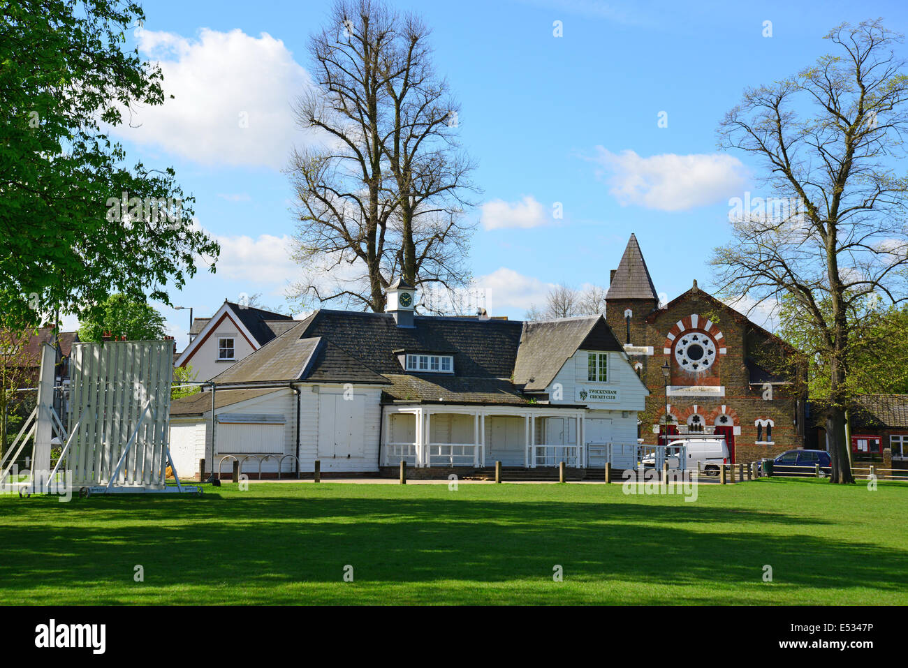 Twickenham Cricket Club, The Green, Twickenham, London Borough of Richmond upon Thames, Greater London, England, United Kingdom Stock Photo