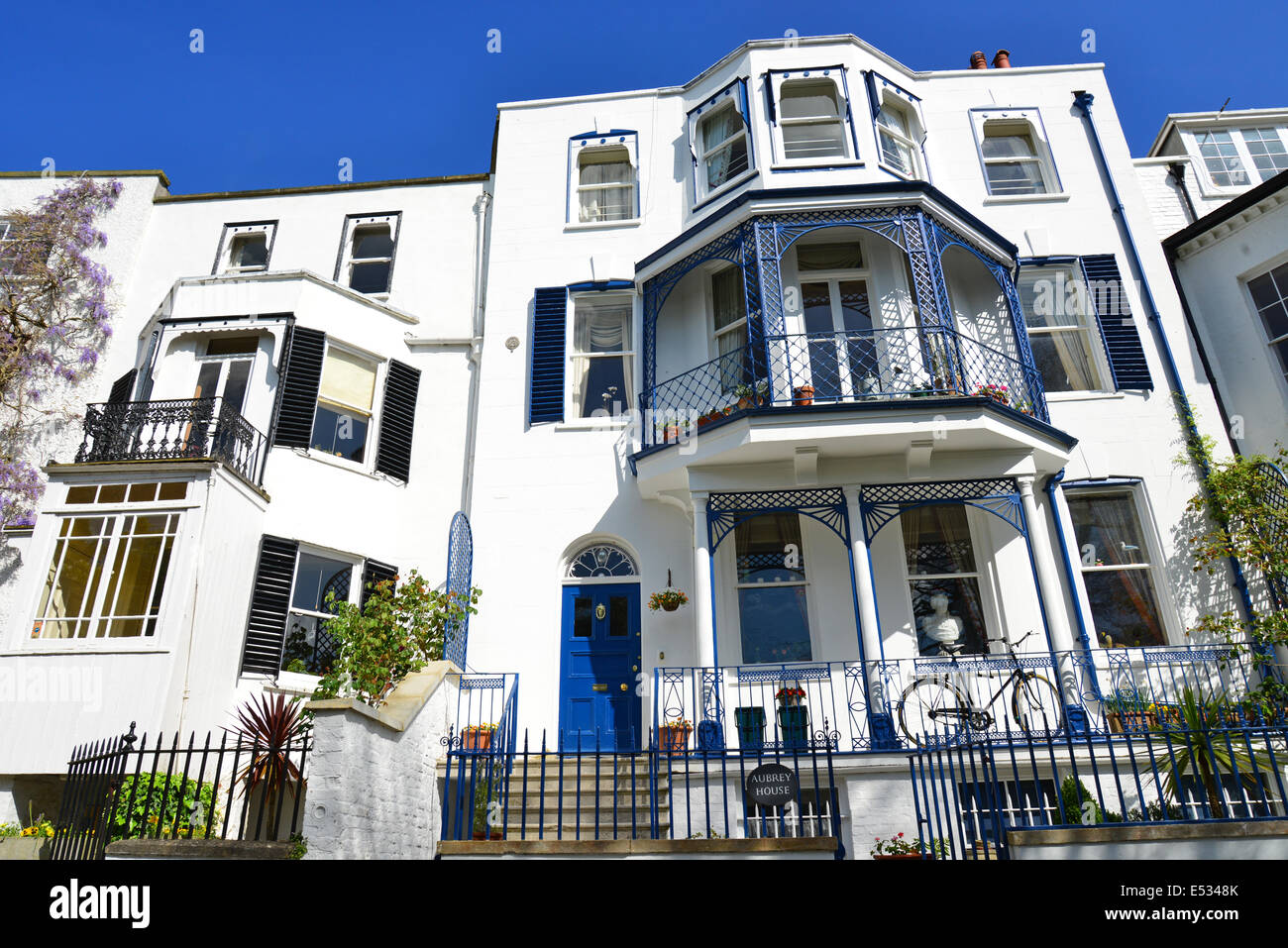 Period houses, Riverside, Twickenham, London Borough of Richmond upon Thames, Greater London, England, United Kingdom Stock Photo