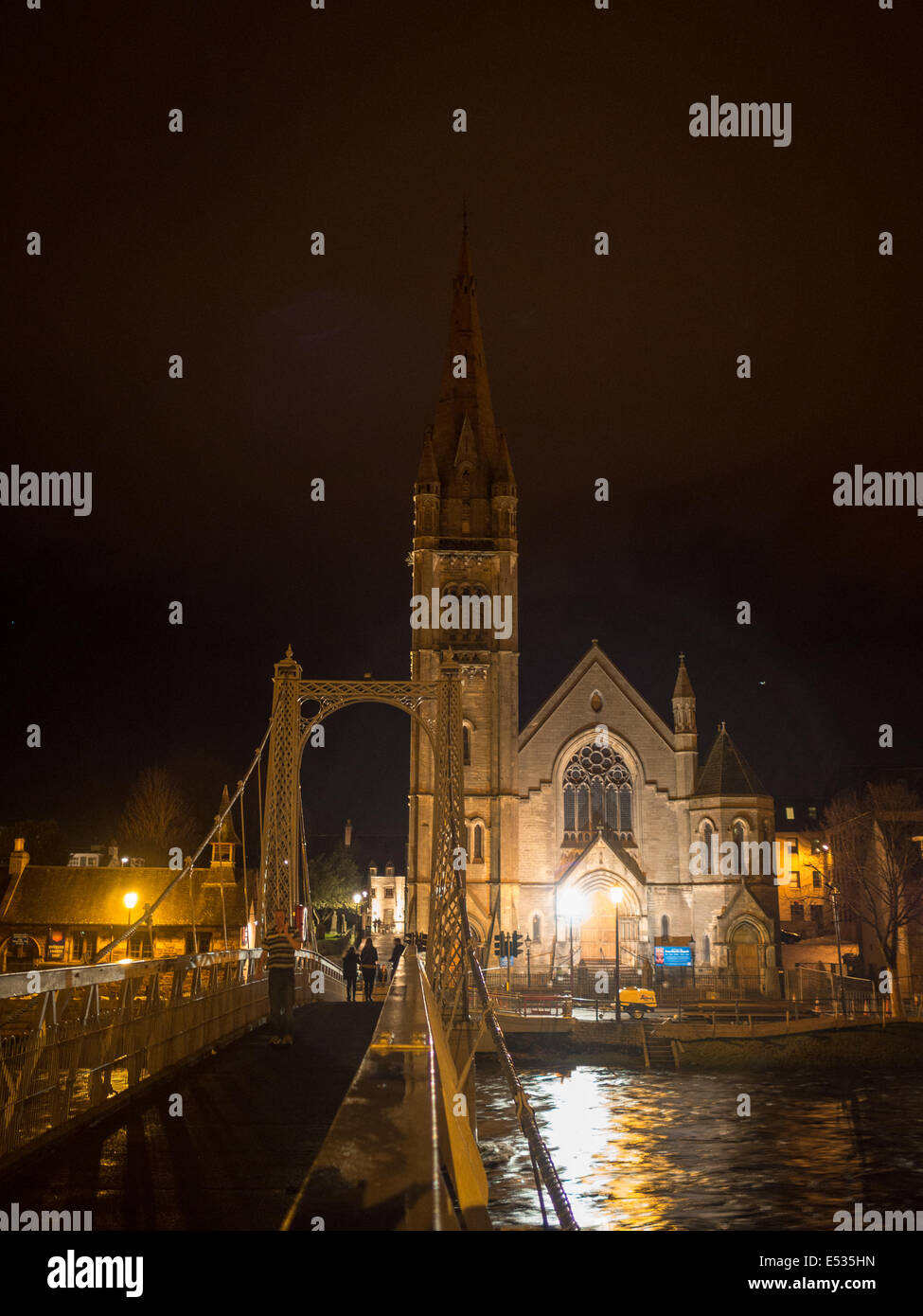 Pedestrian bridge street light hi-res stock photography and images - Alamy