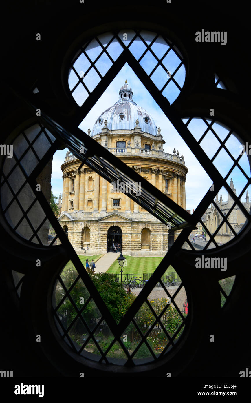 The Radcliffe Camera from The Church of St.Mary the Virgin, Radcliffe Square, Oxford, Oxfordshire, England, United Kingdom Stock Photo