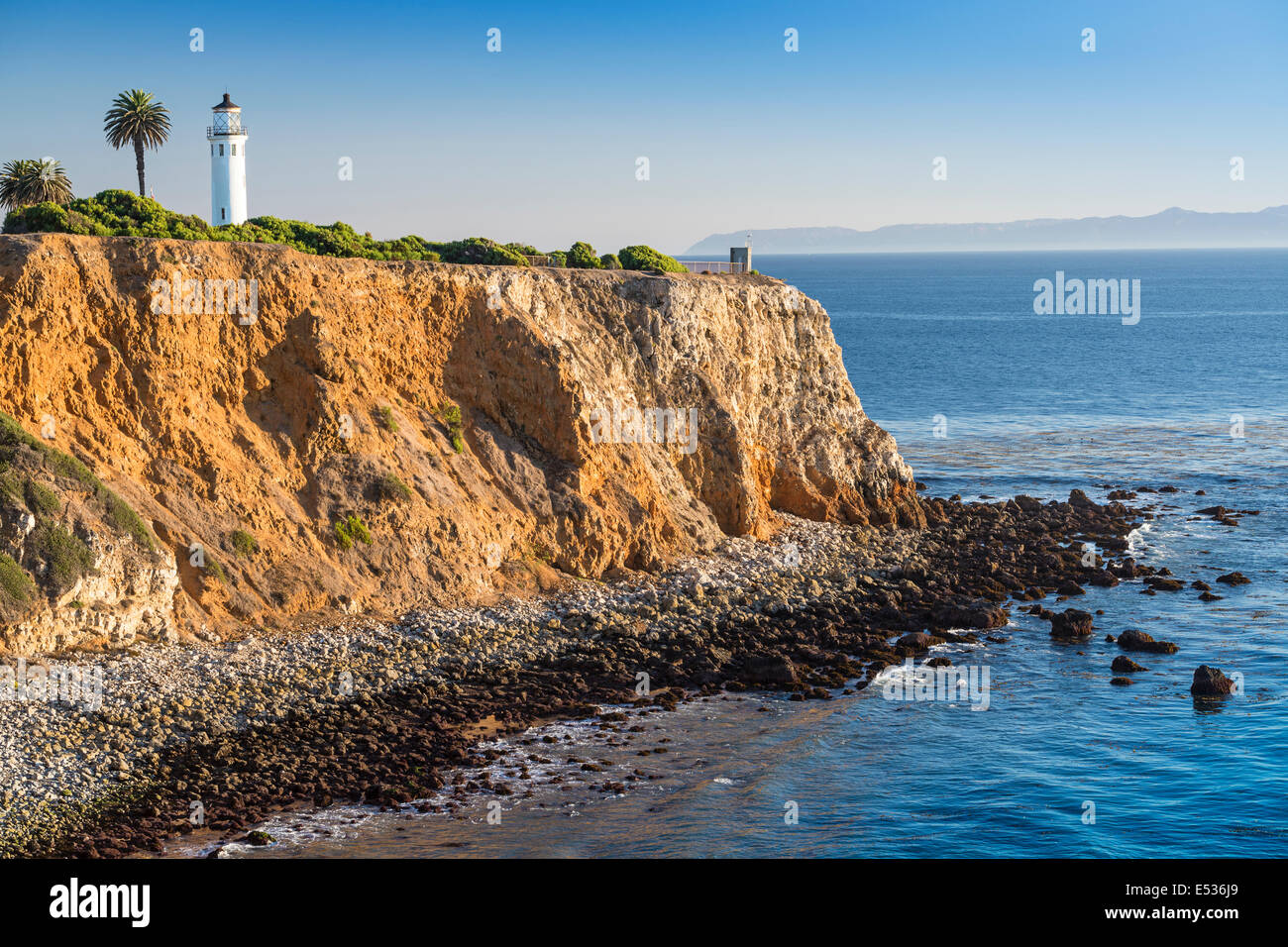 Los Angeles, California, USA at Point Vicente Lighthouse in Rancho Palos Verdes. Stock Photo
