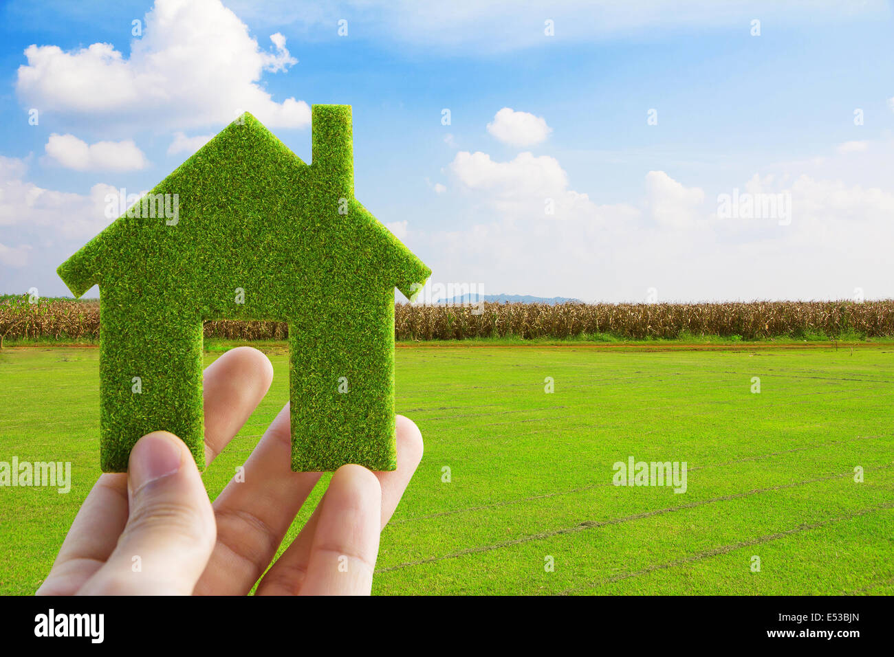 Eco house concept Stock Photo - Alamy