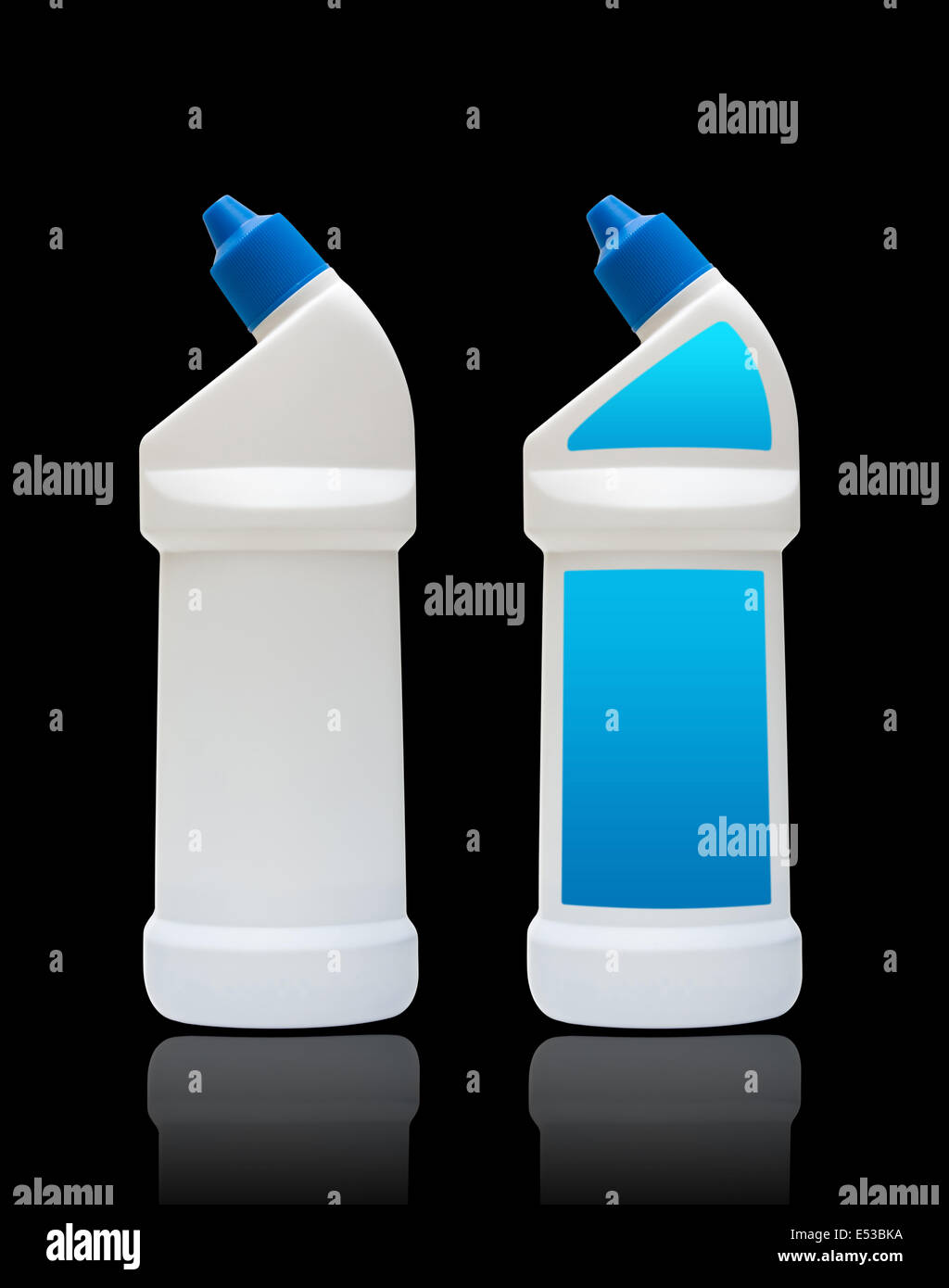 Plastic bottles isolated on white background Stock Photo - Alamy