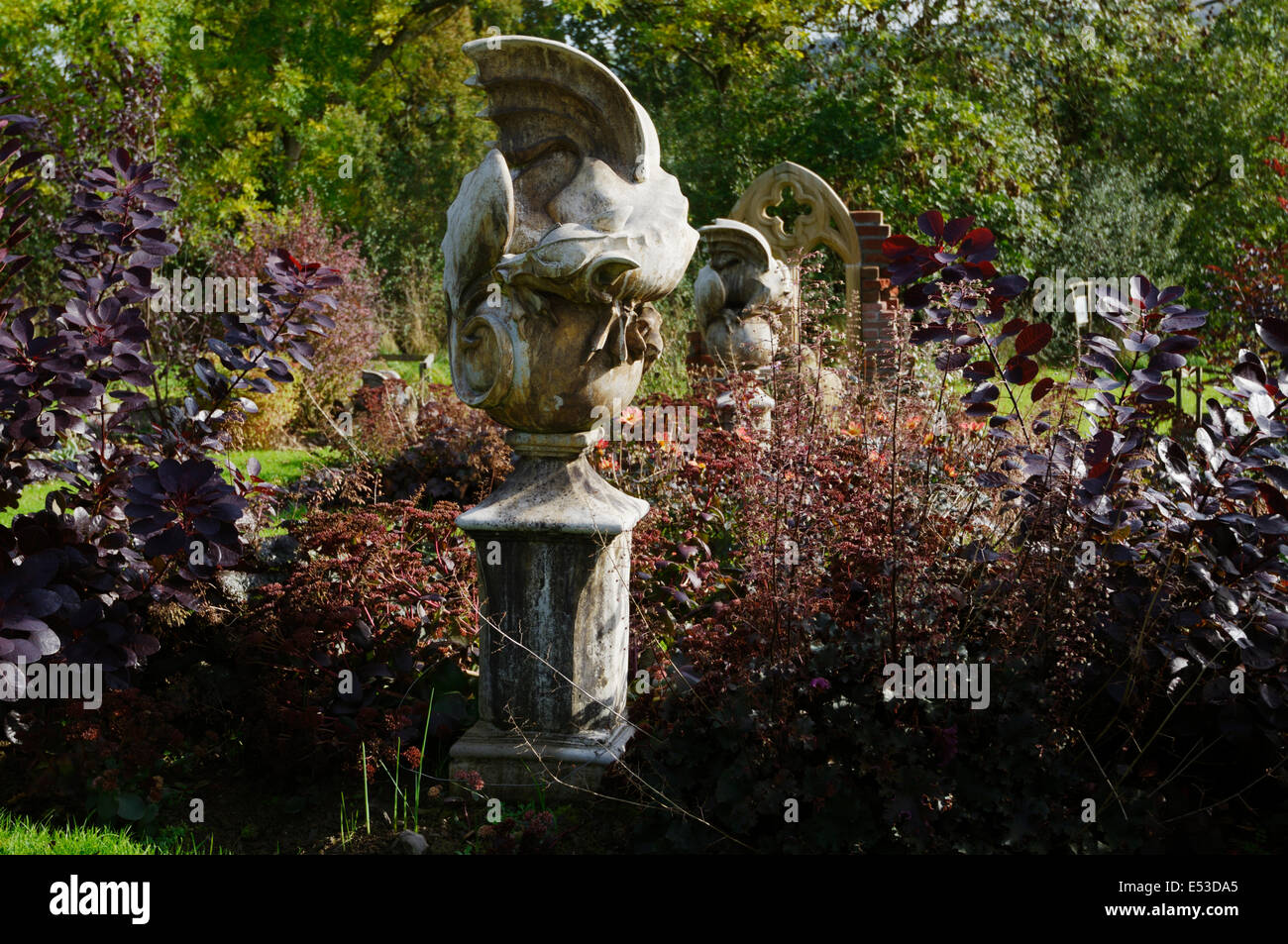 The Gothic Garden at Sculptureheaven sculpture garden, Rhydlewis