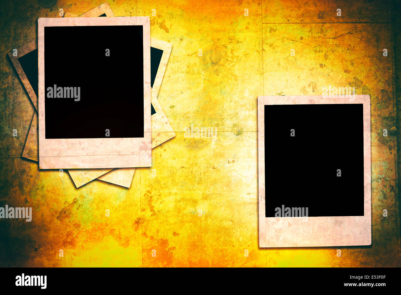 Abstract old wall with blank camera films Stock Photo - Alamy