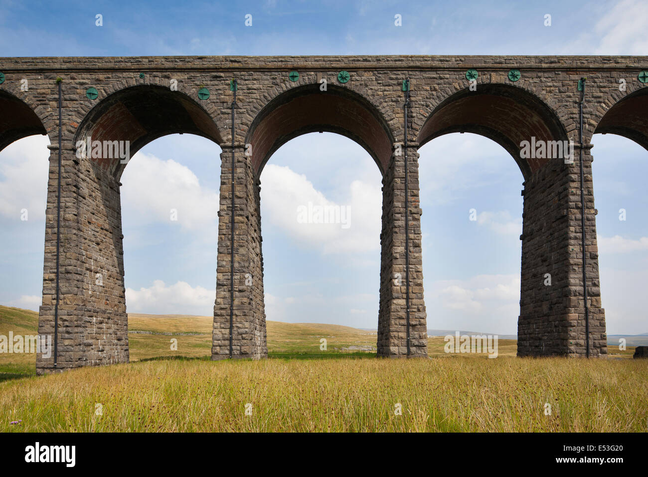The Ribblehead viaduct on the Settle to Carlisle Railway, near Horton-in Ribblesdale, Yorkshire Dales, UK Stock Photo