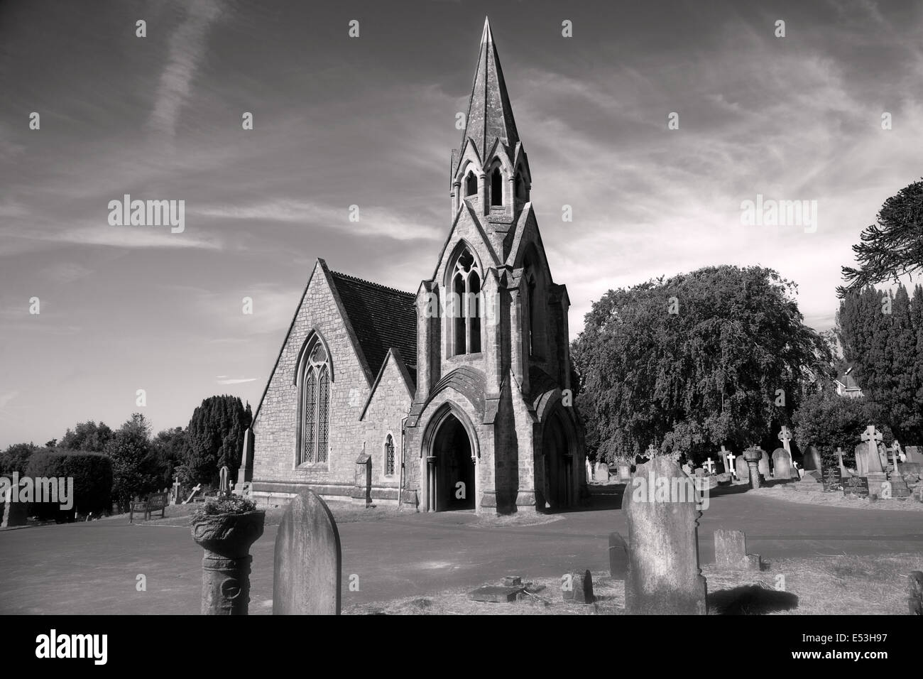 Milton Road cemetery chapel, Weston Super Mare, England Stock Photo - Alamy