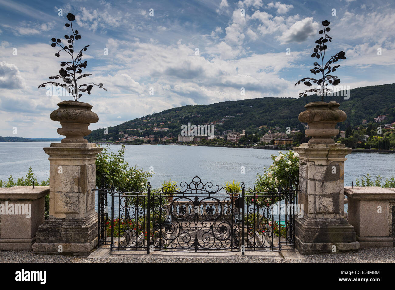 Views of the Gardens on the Island of Isola Bella Lake Maggiore Italy