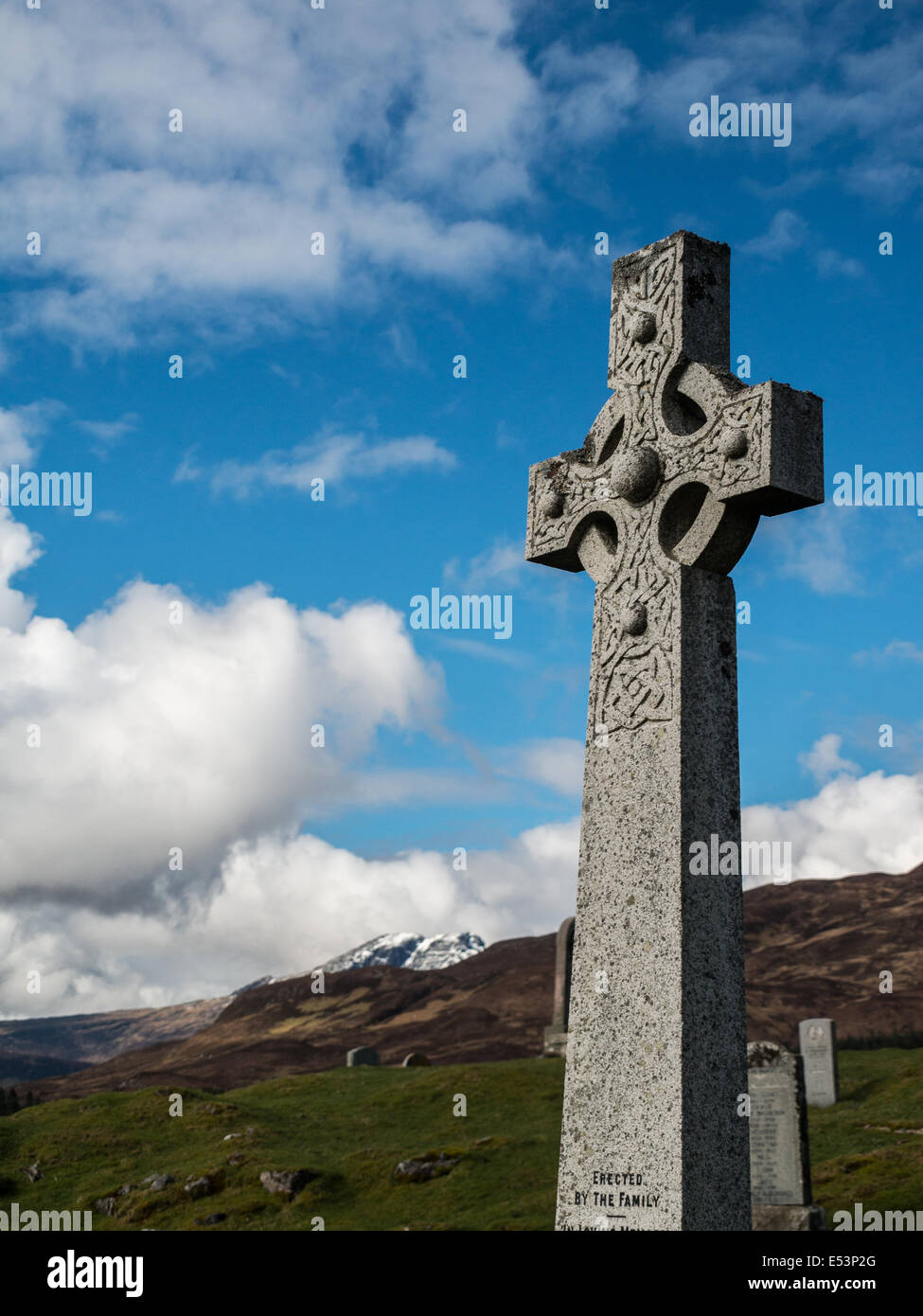 Cross headstone Stock Photo - Alamy