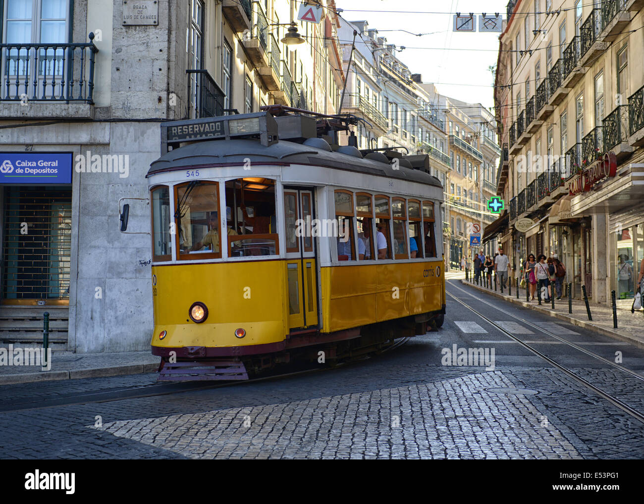 Cable Car in Lisbon, Portugal Stock Photo Alamy