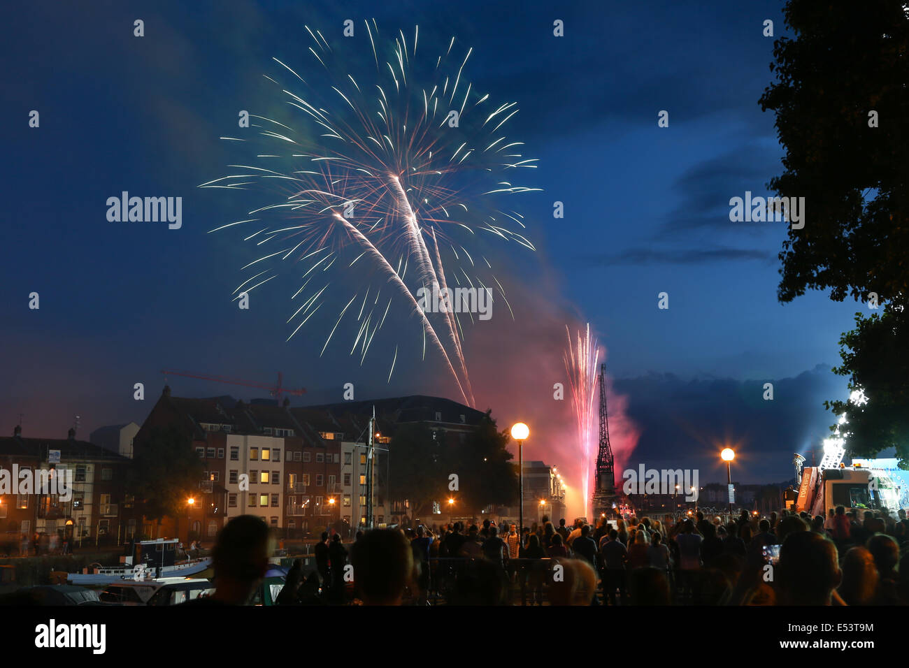 Bristol harbour festival fireworks hires stock photography and images