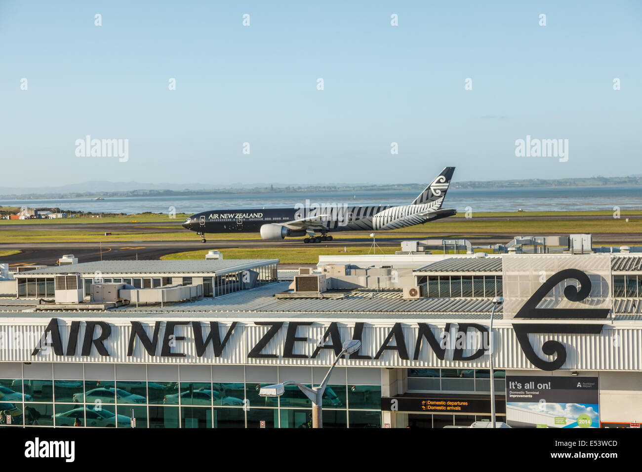 Air New Zealand Domestic Terminal at Auckland International Airport,AKL,Auckland,North, Island, New Zealand,Oceania Stock Photo