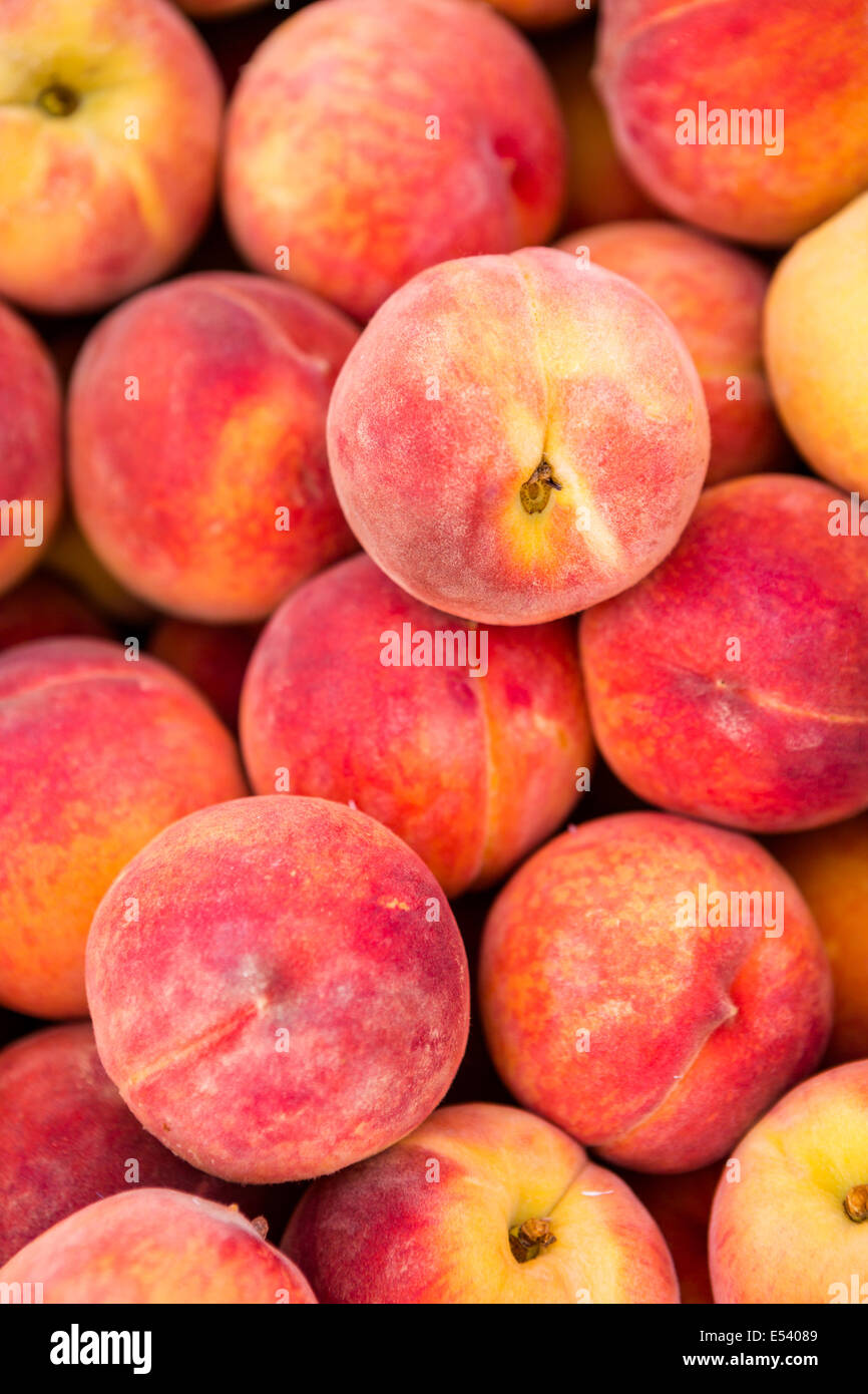 Fresh organic produce on sale at the local farmers market Stock Photo ...