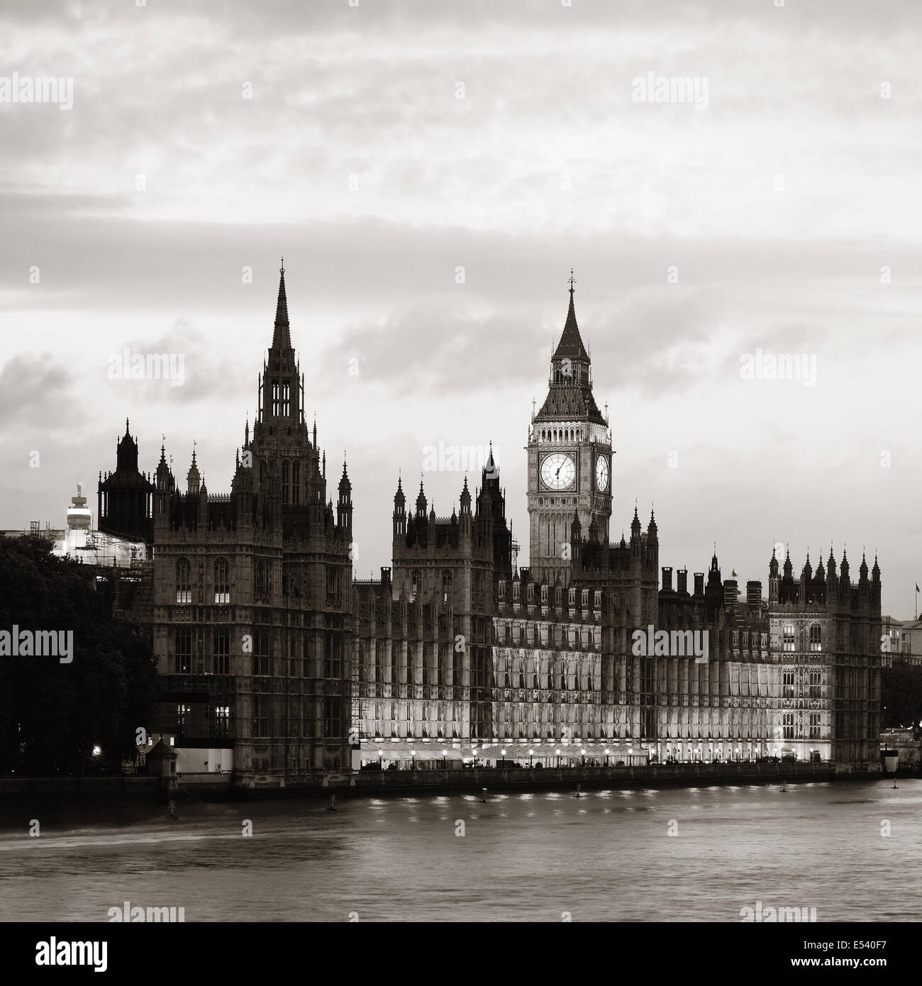 House of Parliament in Westminster in London. Stock Photo