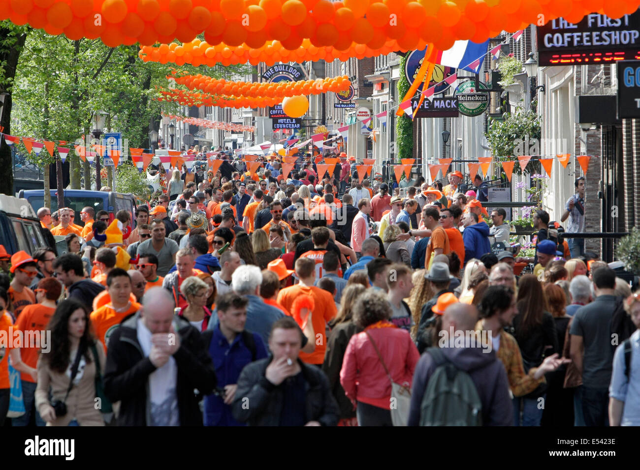 kings day , amsterdam, netherlands Stock Photo Alamy