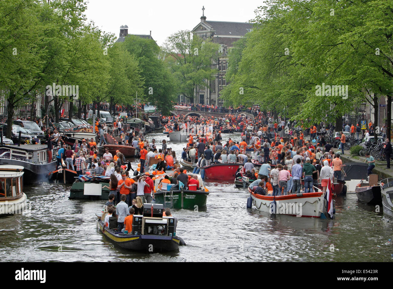 kings day , amsterdam, netherlands Stock Photo Alamy