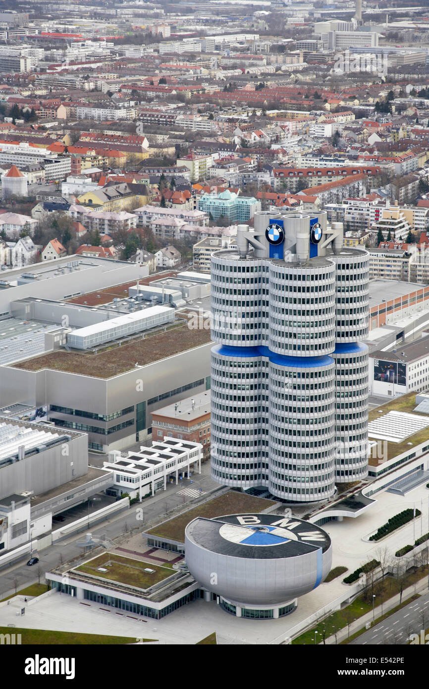 The BMW factory, HQ and museum, Munich, Germany. Stock Photo