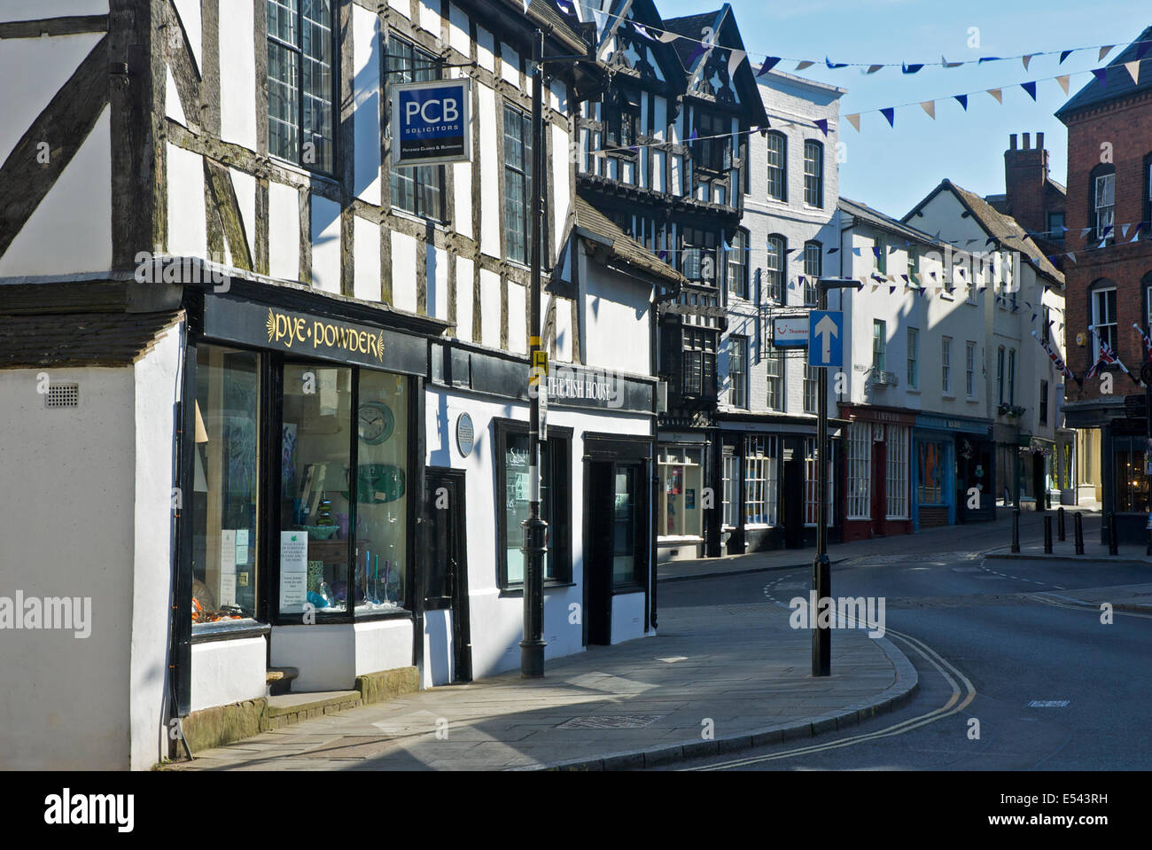 Street in Ludlow, Shropshire, England UK Stock Photo Alamy