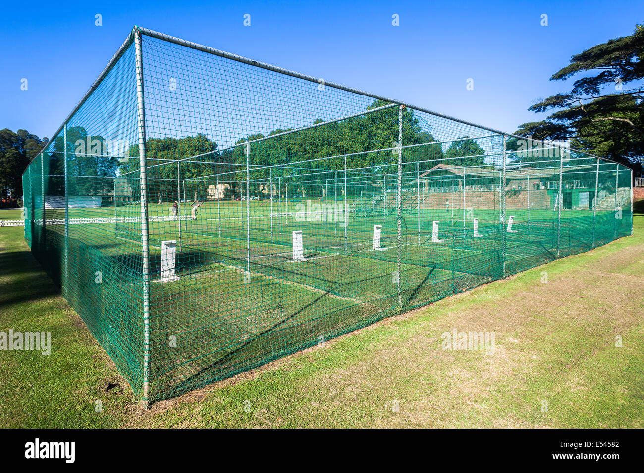 Cricket practice nets and grounds at Kearsney College High School at