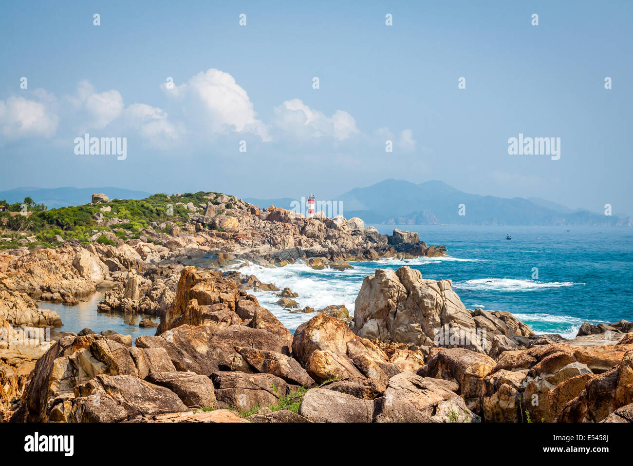 Beach at Ly Son Island, Vietnam Stock Photo
