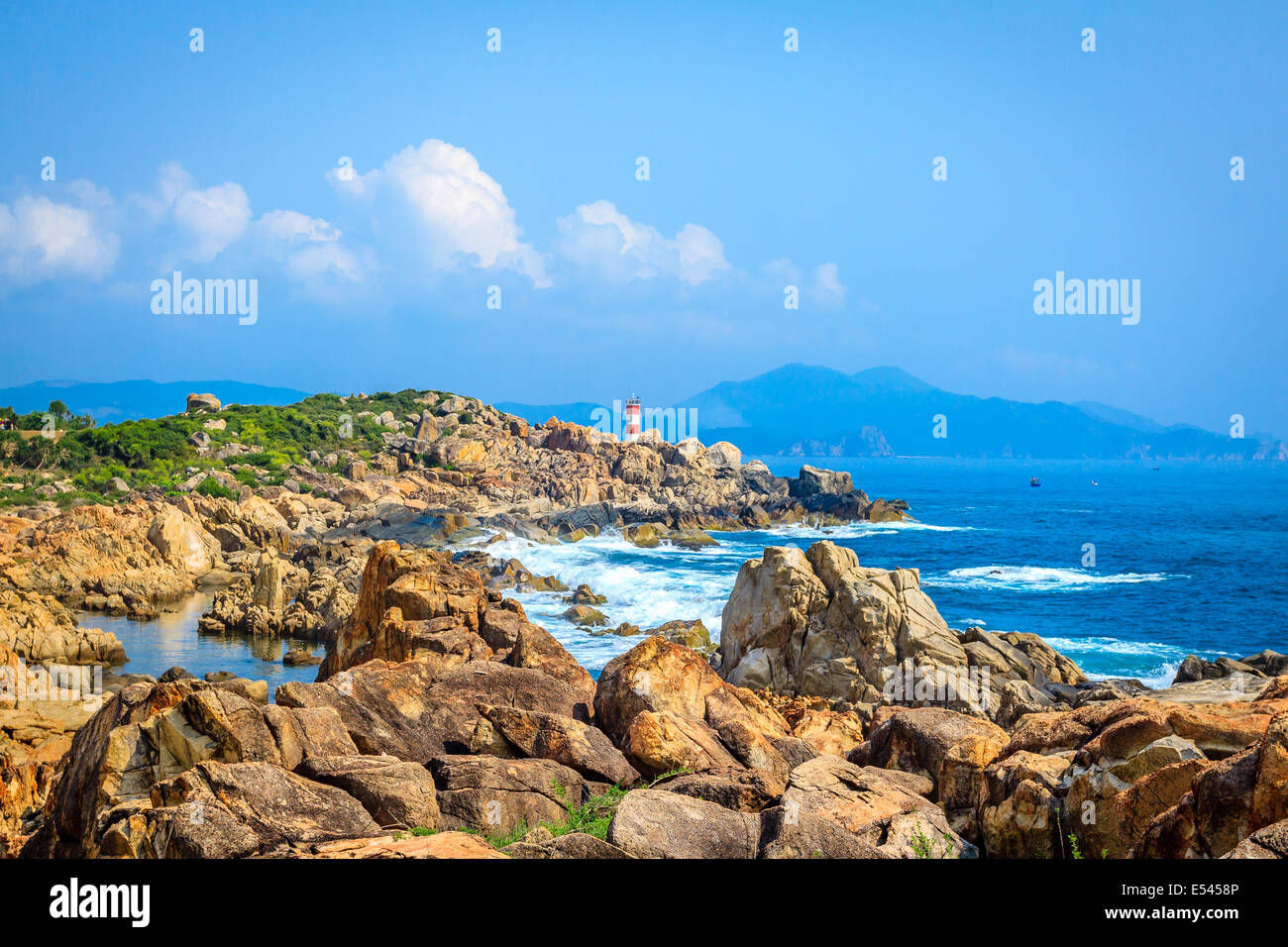 Beach at Ly Son Island, Vietnam Stock Photo